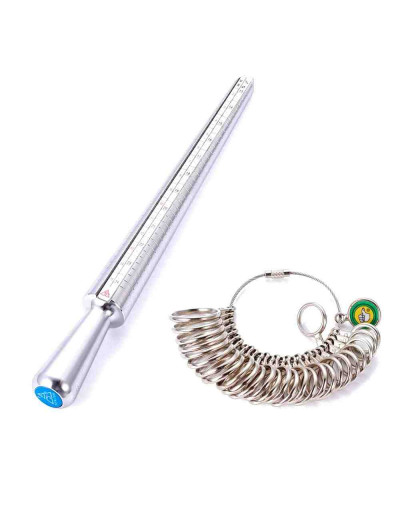 Mandril para anillos+anillero medidas. Mandril de acero y con medidas. 1 set. Mandril para anillos+anillero medidas. Mandril de acero y con medidas. 1 set.