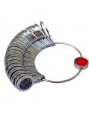 Calibre anillos. Metálico. 36 medidas. 1 set. Calibre anillos. Metálico. 36 medidas. 1 set.