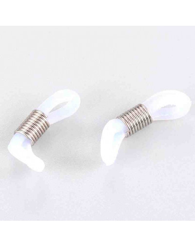 Soportes de silicona y acero inoxidable para lente. 20x6 milímetros. 20 unidades