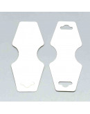 Etiquetas para collares y pulseras. Blancas. 0.5x3,7 cm. 50 unidades Etiquetas para collares y pulseras. Blancas. 0.5x3,7 cm. 50 unidades