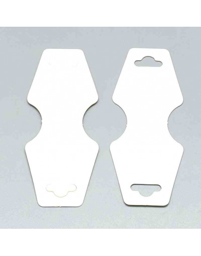 Etiquetas para collares y pulseras. Blancas. 0.5x3,7 cm. 50 unidades Etiquetas para collares y pulseras. Blancas. 0.5x3,7 cm. 50 unidades