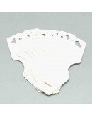 Etiquetas para collares y pulseras. Blancas. 0.5x3,7 cm. 50 unidades Etiquetas para collares y pulseras. Blancas. 0.5x3,7 cm. 50 unidades