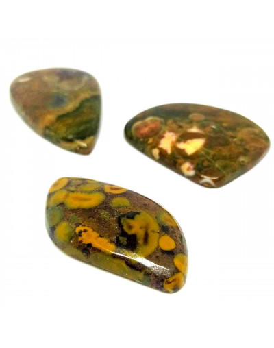 Jásper. Cabujón. Diferentes formas. Venta por gramos.