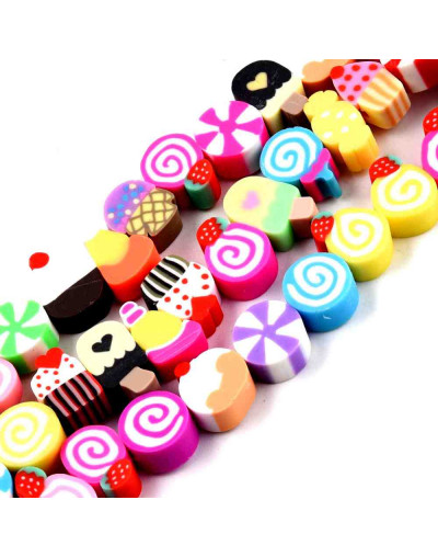 Comida. 9~14x6~9x5 milímetros. 1,5 mm perforación. 40 unidades hilo (aproximado).