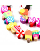 Comida. 9~14x6~9x5 milímetros. 1,5 mm perforación. 40 unidades hilo (aproximado).