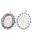 Base Aleación. 29.5x22x2 mm. Agujero 1.5 mm. Para trabajos de 18x13 mm. 4 unidades Base Aleación. 29.5x22x2 mm. Agujero 1.5 mm. Para trabajos de 18x13 mm. 4 unidades