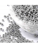 Color Sólido Ceylon. DARK GREY. 3 milímetros. 1 mm perforación. 40 gramos