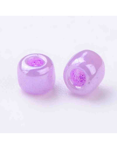 Color Sólido Ceylon. VIOLET (1). 3 milímetros. 1 mm perforación. 40 gramos