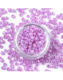 Color Sólido Ceylon. VIOLET (2). 3 milímetros. 1 mm perforación. 40 gramos