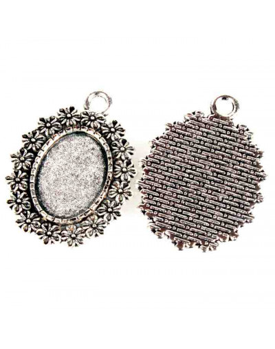 Base Aleación. 33x25x2 mm. Agujero 3 mm. Para trabajos de 18x13 mm. 2 unidades