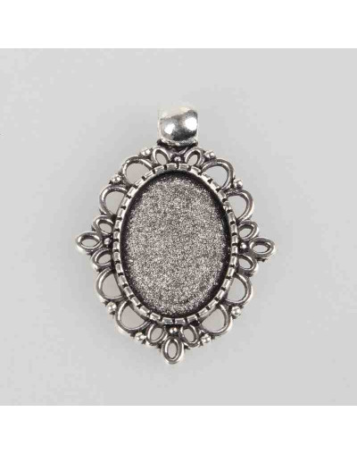 Base Aleación. 33x25x2 mm. Agujero 3 mm. Para trabajos de 18x13 mm. 2 unidades