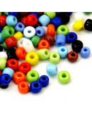 Color Sólido. MIXTO (1). 3 milímetros. 1 mm perforación. 900 unidades aproximado