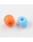 Color Sólido. MIXTO (1). 4 milímetros. 1,50 mm perforación. 390 unidades aprox.