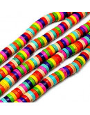 Howlite. Heishi Beads. Colores variados. 6x3 milímetros. 1 mm perforación. 135 uds hilo aprox. Howlite. Heishi Beads. Colores variados. 6x3 milímetros. 1 mm perforación. 135 uds hilo aprox.