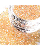 Chaquria. Cristal lustrado. GOLDENROD. 2 mm. 1 mm perforación. 40 gramos (2600 uds aprox)