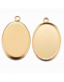 Base Acero. Color dorado. 23x14x1,5 mm. Agujero 2 mm. Para trabajos de 18x13 mm. 1 ud. Base Acero. Color dorado. 23x14x1,5 mm. Agujero 2 mm. Para trabajos de 18x13 mm. 1 ud.