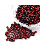 Color Sólido Bicolor. WINE-BLACK. 2.5 milímetros 1 mm perforación 40 gramos