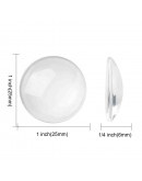 Glass transparente para foto. Redondo. 25 mm. 4 uds Glass transparente para foto. Redondo. 25 mm. 4 uds