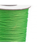 Cordón de poliester encerado. Piel de Serpiente. Color LIME GREEN. 1 mm grosor. 80 metros cono.