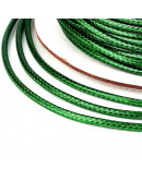 Cordón de poliester Encerado Verde 3 milímetros grosor 3 metros