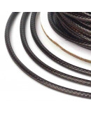 Cordón de poliester Encerado Coco 2 milímetros grosor 3 metros