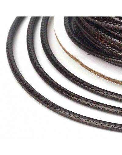 Cordón de poliester Encerado Coco 2 milímetros grosor 3 metros