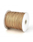 Cordón de poliester Encerado Dorado 2 milímetros grosor 3 metros