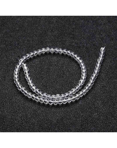 Esfera. Transparente. 08 milímetros diámetro. 1 mm perforación. 40 unidades hilo (aproximado).