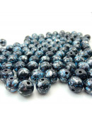 Imitación: Piedra natural. Esfera. 6 milímetros diámetro. 1,5 mm perforación. 100 unidades aprox.