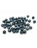 Imitación: Piedra natural. Esfera. 6 milímetros diámetro. 1,5 mm perforación. 100 unidades aprox.