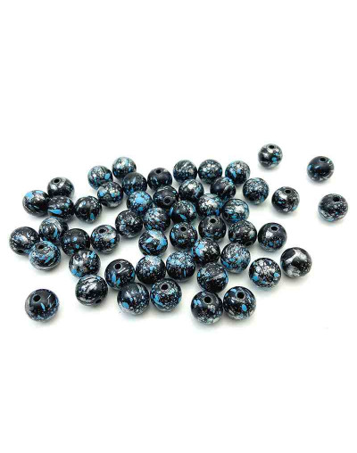 Imitación: Piedra natural. Esfera. 6 milímetros diámetro. 1,5 mm perforación. 100 unidades aprox.