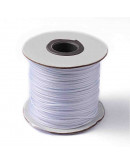 Cordón de poliester encerado. Piel de Serpiente. Color WHITE. 1 mm grosor. 80 metros cono.