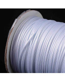 Cordón de poliester encerado. Piel de Serpiente. Color WHITE. 1 mm grosor. 80 metros cono.