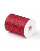 Cordón de poliester encerado. Piel de Serpiente. Color FIRE BRICK. 1 mm grosor. 5 metros.