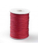 Cordón de poliester encerado. Piel de Serpiente. Color FIRE BRICK. 1 mm grosor. 5 metros.