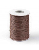 Cordón de poliester encerado. Piel de Serpiente. Color SIENNA. 1 mm grosor. 5 metros.