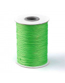 Cordón de poliester encerado. Piel de Serpiente. Color LIME GREEN. 1 mm grosor. 5 metros.