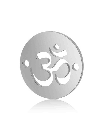 Ohm. Acero Inoxidable. Color plateado. 12x0,8 mm 1 mm perforación