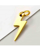 Rayo. Acero inoxidable. Color dorado. Con arandela. 16x5x2 mm. 1 unidad Rayo. Acero inoxidable. Color dorado. Con arandela. 16x5x2 mm. 1 unidad