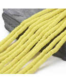 Discos. Color amarillo. 4 milímetros diámetro. 1 mm grosor. 1 mm perforación. 380~400 uds hilo.