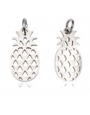 Piña. Acero inoxidable. Color plateado. 17,5x9x1 mm. Con arandela 5 mm. 1 unidad Piña. Acero inoxidable. Color plateado. 17,5x9x1 mm. Con arandela 5 mm. 1 unidad