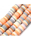 Discos. Color mixto. Pastel (2). 6 mm diámetro. 1 mm grosor. 1 mm perforación. 380~400 uds hilo.