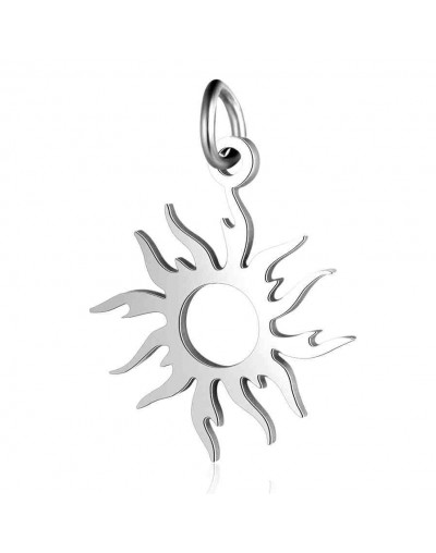 Sol. Acero inoxidable. Color plateado. 17x16x1 mm. Con arandela 5 mm. 1 unidad