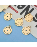 Constelación Zodiaco. Acero inoxidable. Color dorado. 22,5x19x1 mm. Con arandela 5 mm. 1 unidad Constelación Zodiaco. Acero inoxidable. Color dorado. 22,5x19x1 mm. Con arandela 5 mm. 1 unidad