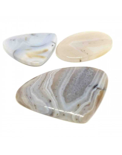 Agata Botswana. Cabujón. Diferentes formas. Venta por gramos.