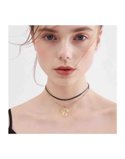 Mapa Mundi. Acero inoxidable. Color dorado. 20x17,5x1 mm. Con arandela 5 mm. 1 unidad