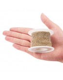 Cadena Rhinestone-Bronce Cristal 2 mm Cadena color dorado 1 metro