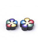 Flores. Varios colores. 8-12x8-12x4 milímetros. Sin perforación. 10 unidades. Flores. Varios colores. 8-12x8-12x4 milímetros. Sin perforación. 10 unidades.