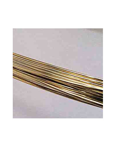 Latón. Corte media caña. Calibre 2x1 mm. Temple suave.