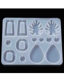 Moldes de silicona. Para resina. 7 formas diferentes. 116x136 milímetros. 1 unidad. Moldes de silicona. Para resina. 7 formas diferentes. 116x136 milímetros. 1 unidad.